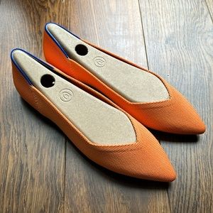 Brand new size 7 Rothy’s The Point in tangerine